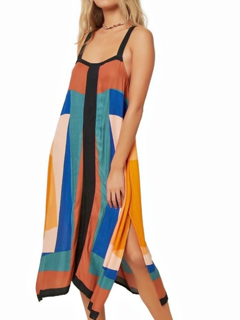 O'Neill Color Block Maxi Dress Size Medium
